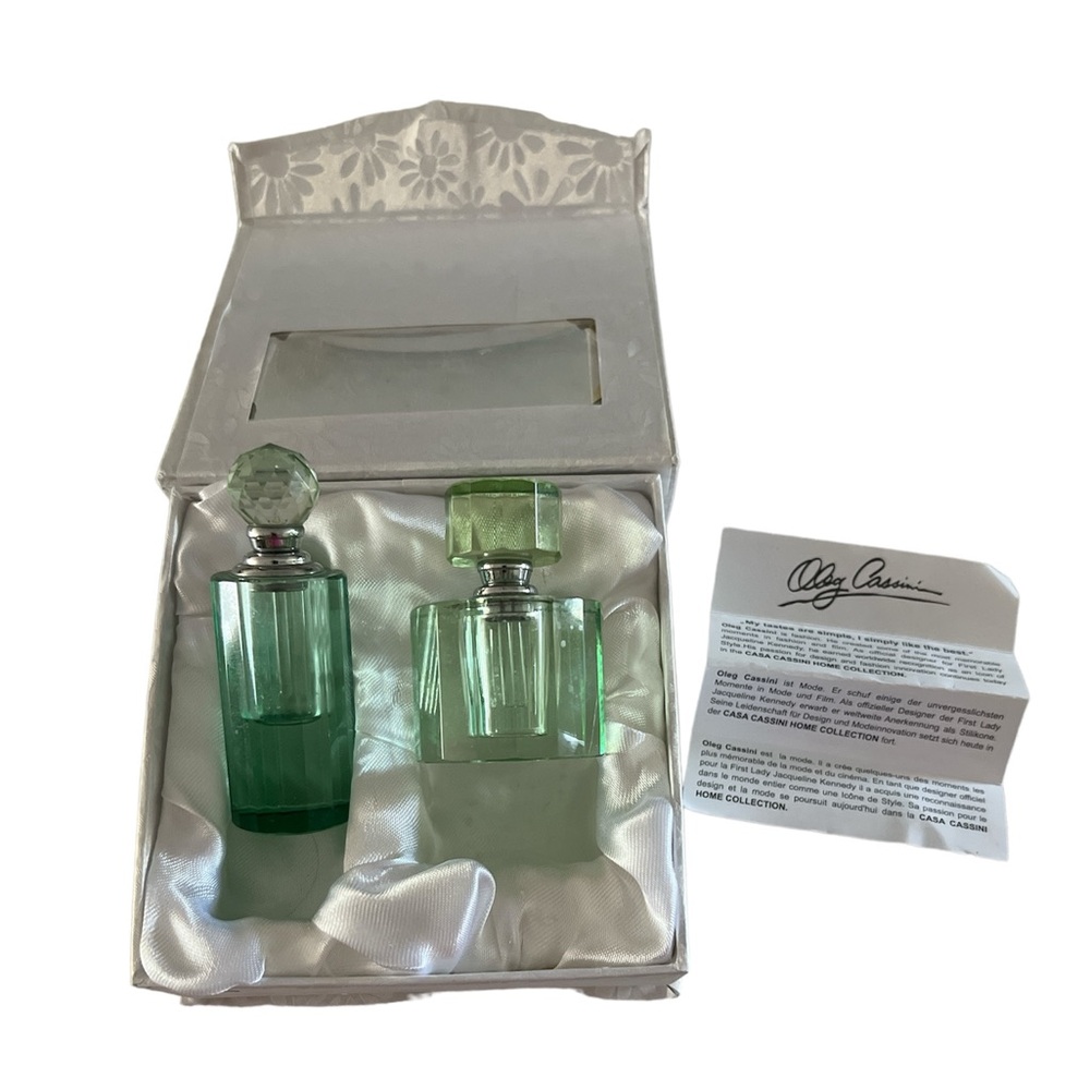 Oleg Cassini Green Perfume bottle Set